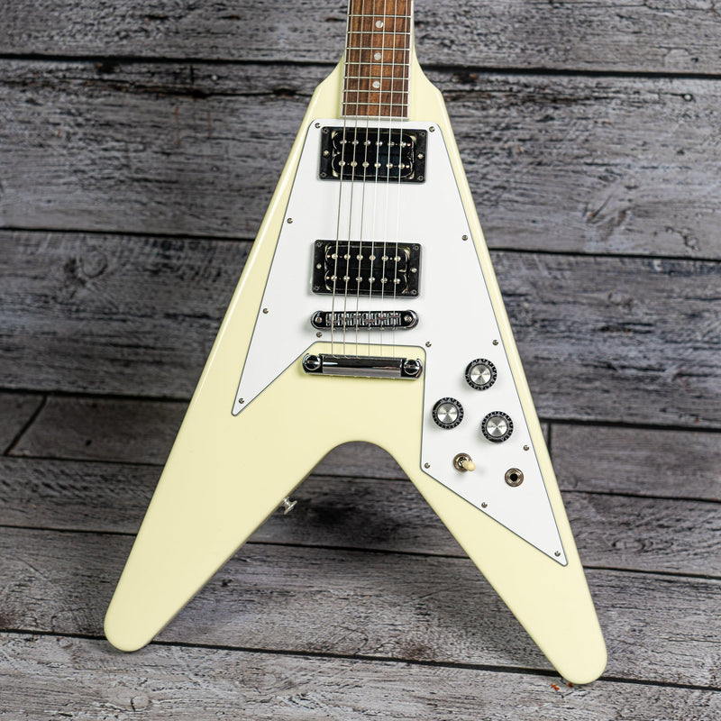 GIBSON - Guitare Electrique 70s Flying V Classic White